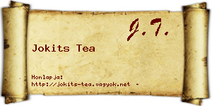 Jokits Tea névjegykártya